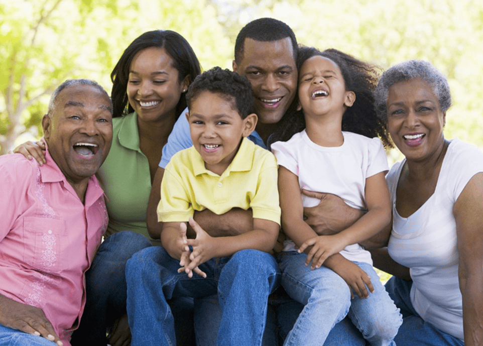 Happy Man with Family Estate Planning